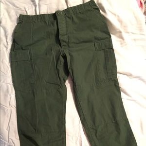 Green BDU cargo pants